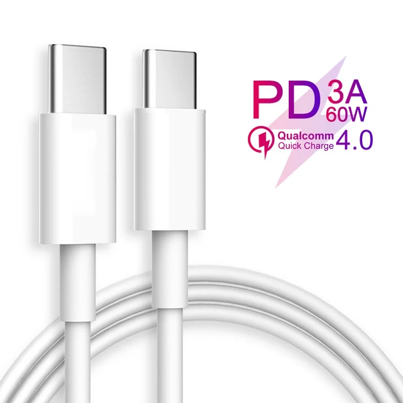 Кабель USB C для USB-C 3A PD Быстрая зарядка type c для type c Быстрая зарядка 4,0 3,0 зарядное устройство Кабо Для samsung S9 huawei Xiaomi MacBook