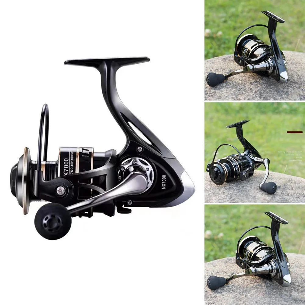 

Metal Fishing Reel Spinning Wheel Reel Carp Fishing Reel Pre-loading Spinning Reel Gourd-shaped Handle Fishing Rod Accessory