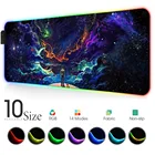 Космический психоделический коврик Rgb, коврик для мыши со светодиодной подсветкой, декоративные игровые аксессуары, геймерская Настройка, украшение, офисный коврик