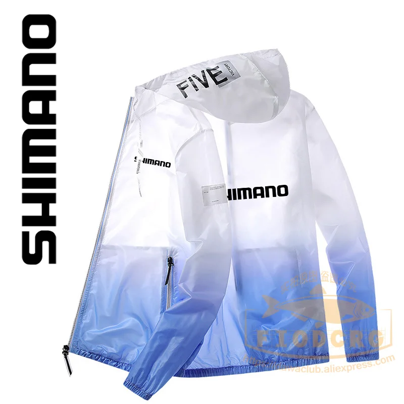 

Новинка 2021, летняя Солнцезащитная одежда для рыбалки SHIMANO, быстросохнущая одежда для рыбалки с длинным рукавом, дышащая тонкая куртка для ры...