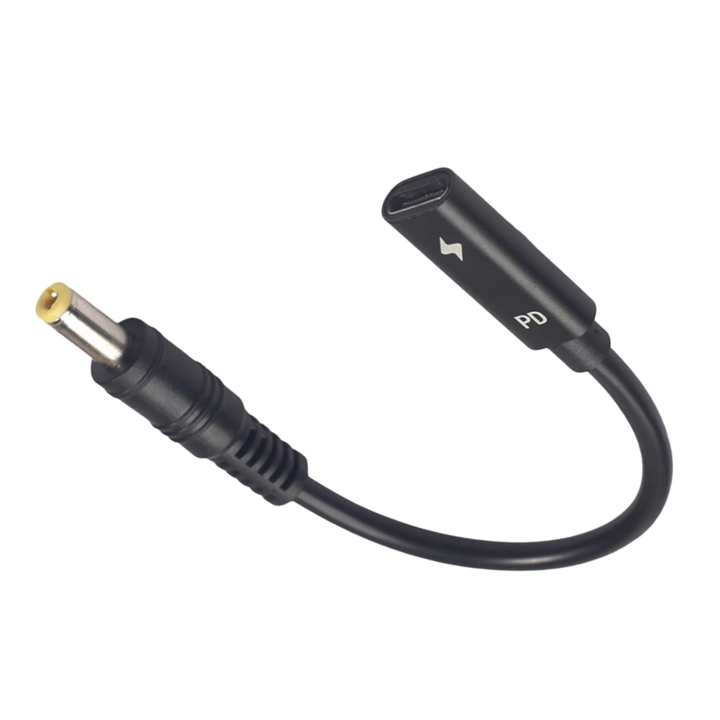 3671 29 USB 3 1 Тип C DC/DC 20V 5 2 мм \ u0026 штекер PD кабель для зарядки ноутбука черный|Детали и