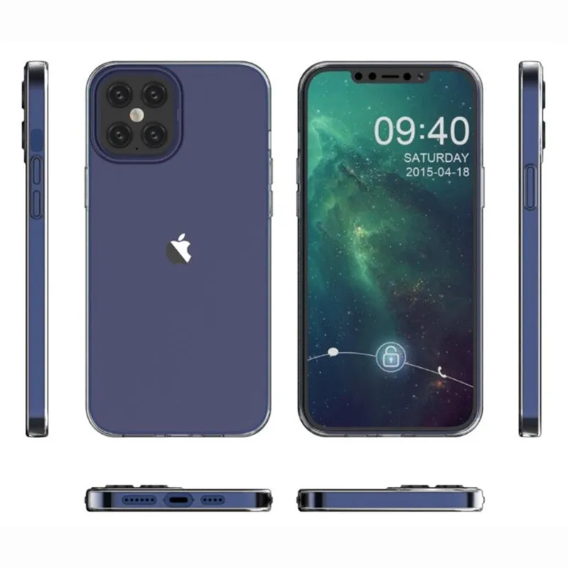 

Ultra-thin Transparent Case For iPhone 12 Pro Max Slim Clear Protective Cover For iPhone 12 / 12 Pro / 12 Mini