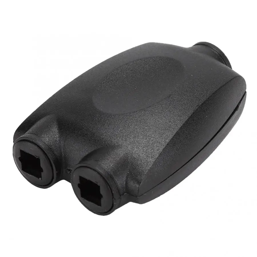 2 шт. SPDIF квадратный порт оптического волокна 1 вход Выход Позолоченный разъем