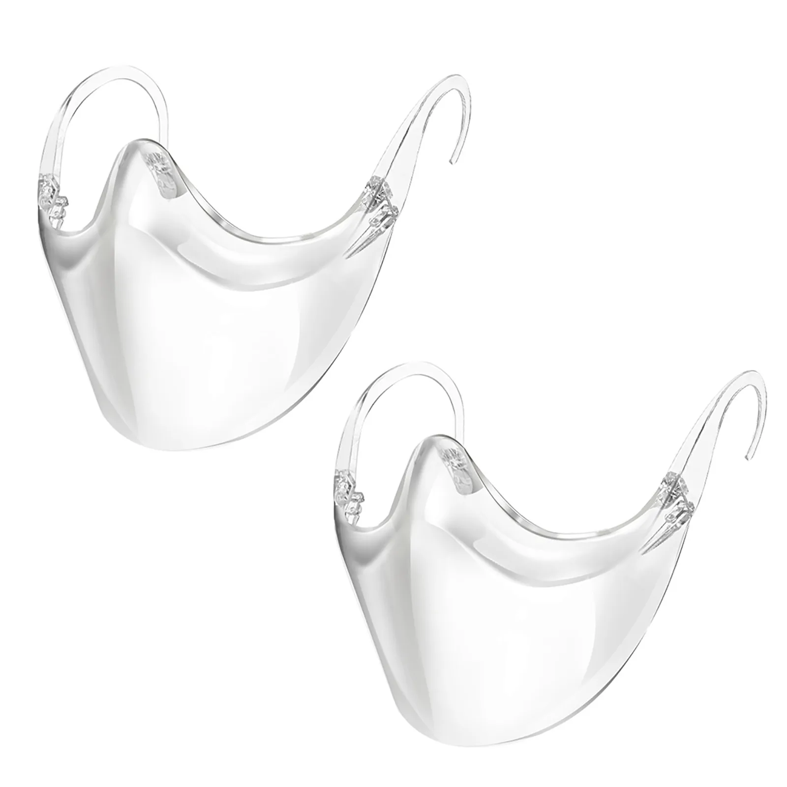 Прочная комбинированная пластиковая многоразовая прозрачная маска для лица с