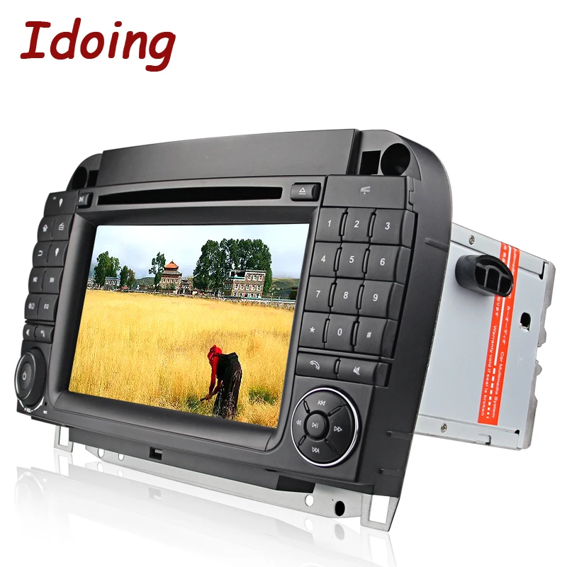 Idoing 2 Din автомобильное радио GPS Android 7 1 Рулевое колесо для MercedesBenz CL55 600 DVD