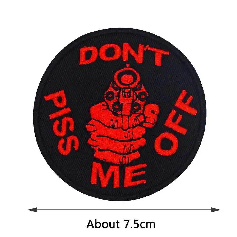 Не отбрыкиваться нашивка оружие вышитая аппликация этикетка для шитья панк