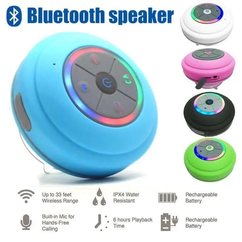 Портативный водонепроницаемый светодиодный Bluetooth беспроводной Звук без потери