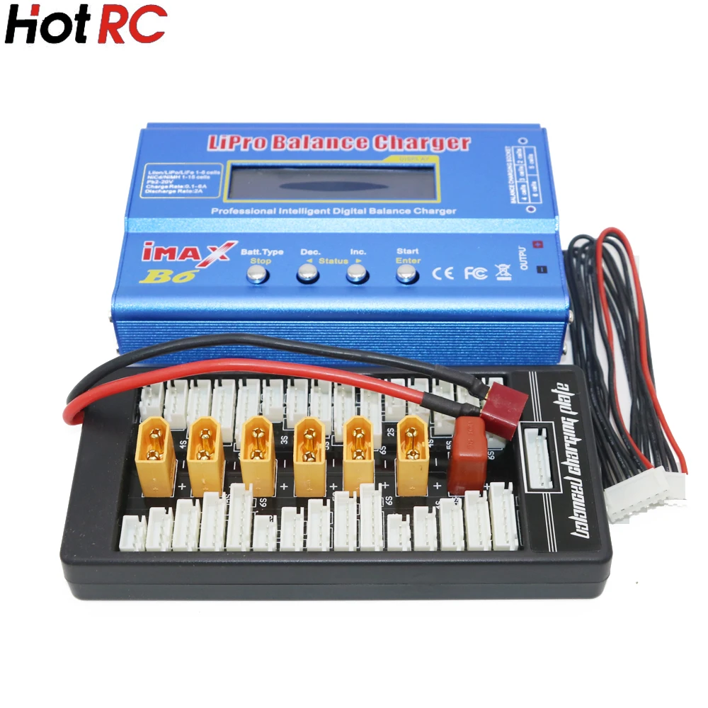 Новый iMAX B6 ЖК экран цифровой RC Lipo NiMh батарея баланс зарядное устройство + B6AC