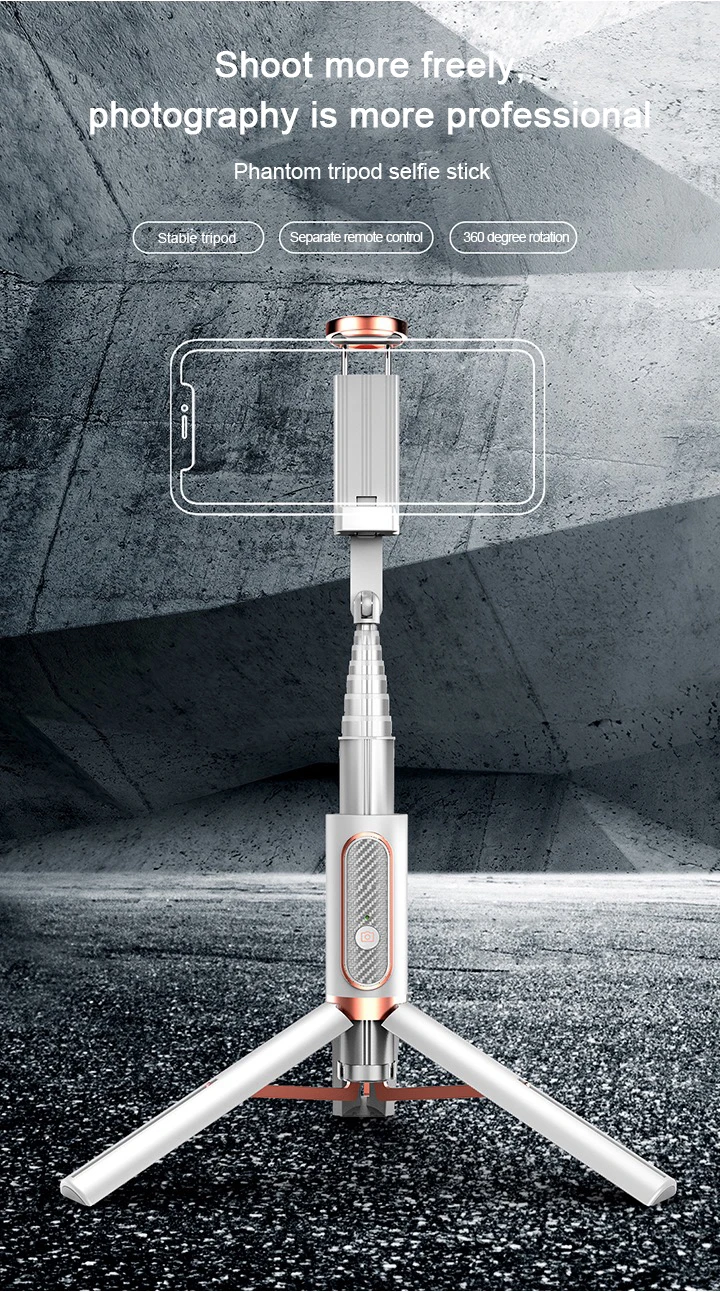 

All In One Wireless Bluetooth Selfie Stick Foldable Mini Tripod Expandable Monopod With Remote Control For IOS Android System