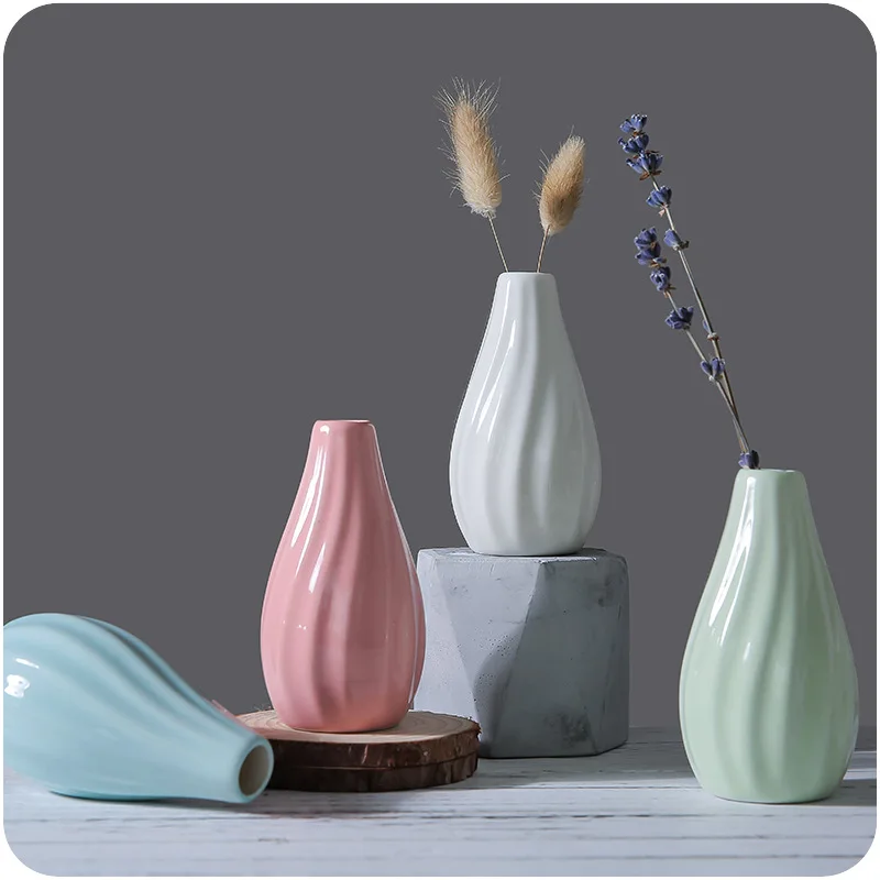 

Ceramic Vase Modern Minimalist Ceramic Matte Flower Vase Porcelain Vase for Hydroponics Plant Dried Flower Home Table Decoration