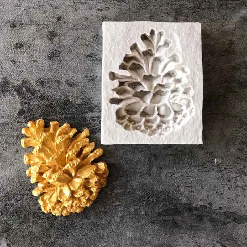 1 шт. сосновые шишки Форма Sugarcraft силиконовые формы помадные украшения торта
