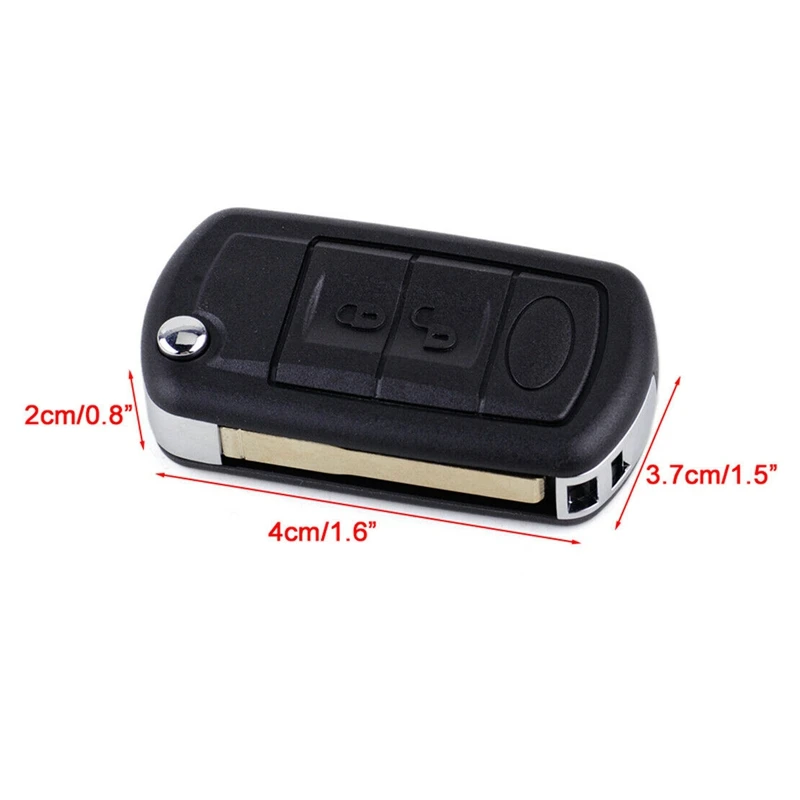 3 Buttons Uncut Blank Smart Flip Folding Remote Key Fob Case Shell Fits for Land Rover Range Sport LR3 Discovery | Автомобили и