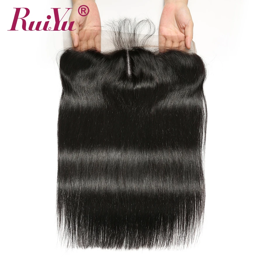 Фронтальная сетка с пряди перуанские прямые пучки волос фронтальной