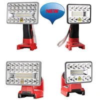newest for milwaukee m18 18v li ion battery portable led lamp indoor outdoors work light high quality with usb outdoor lighting