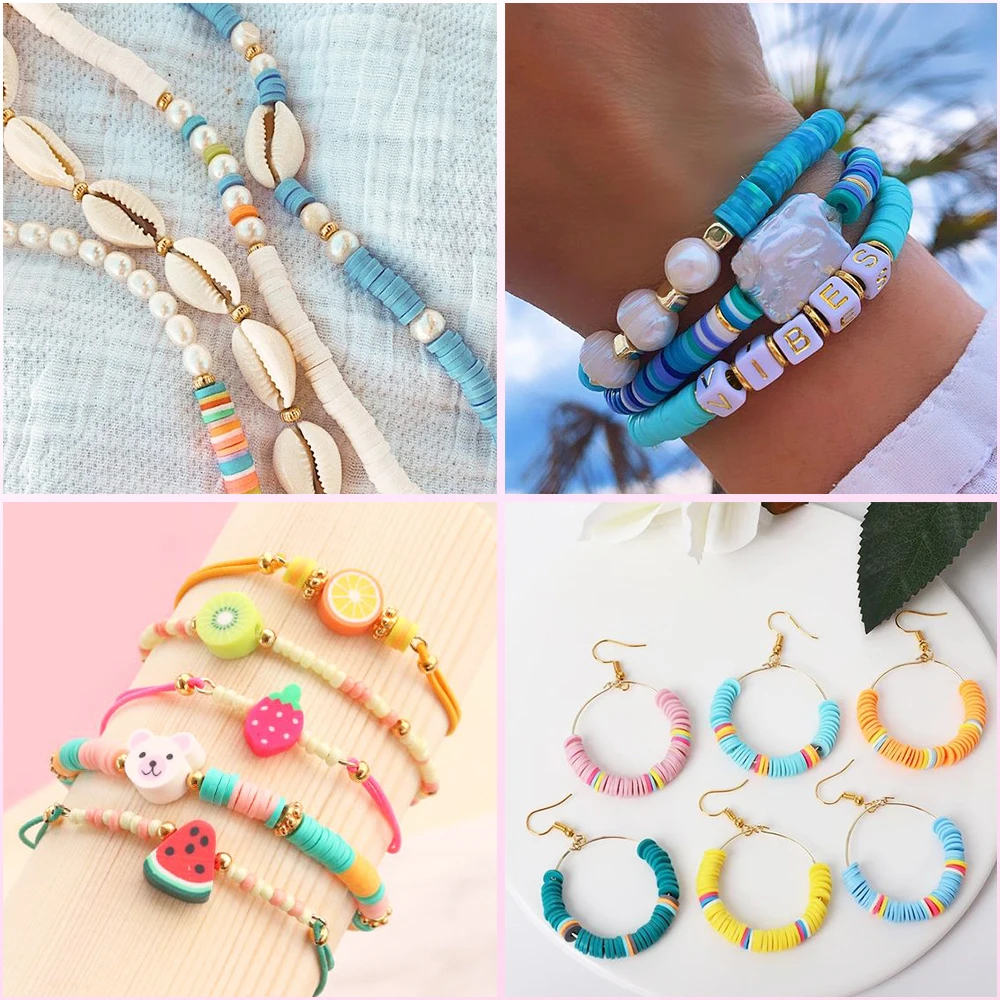 

1 Strand Malachite Stone Natural Stone Spacer Beads, Heishi Flat Beads Loose Disk Spacer Beads for Bracelet Earrings Making