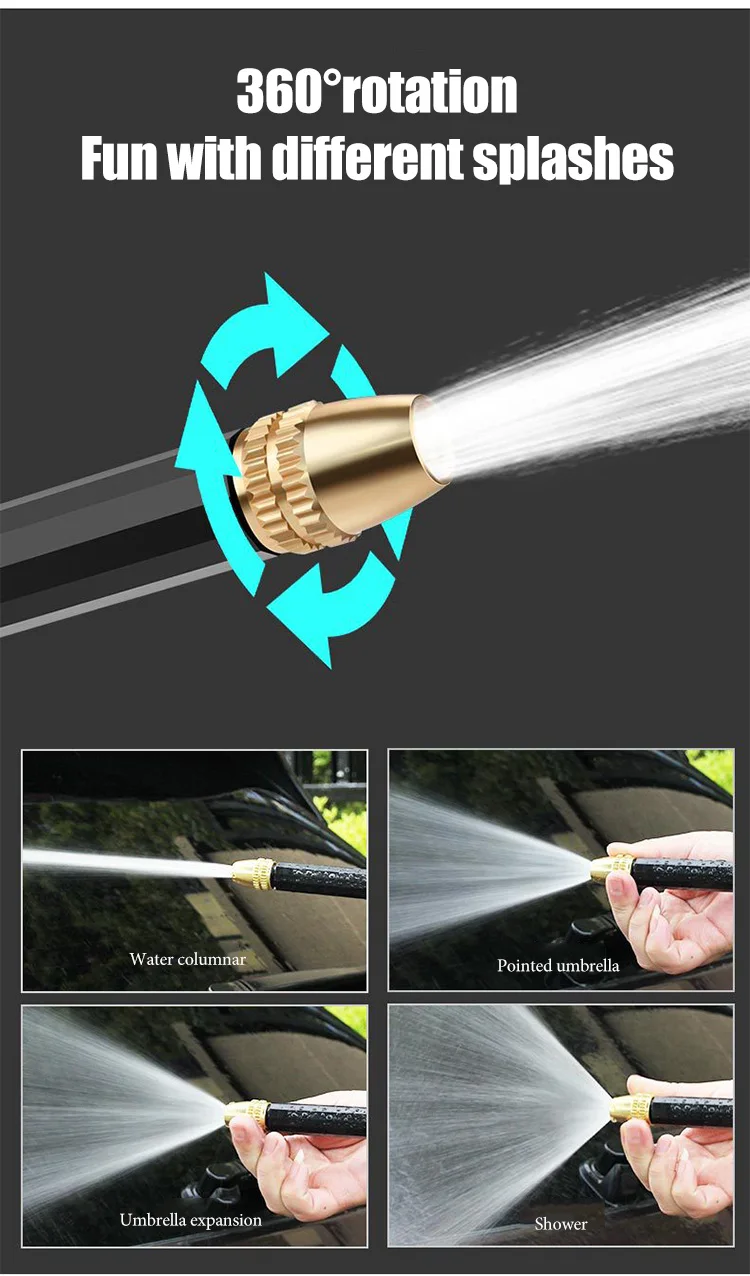 Портативный водяной пистолет высокого давления для очистки автомойки садовый