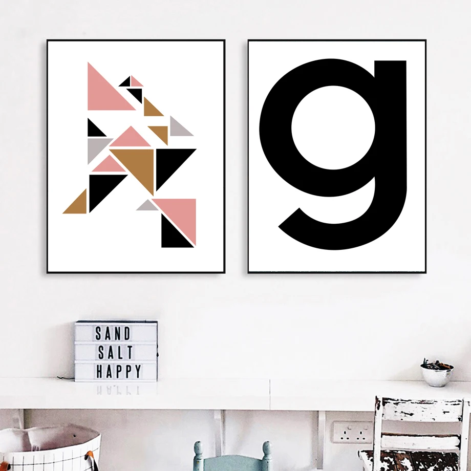 Постеры и принты в скандинавском стиле абстрактные геометрические настенные