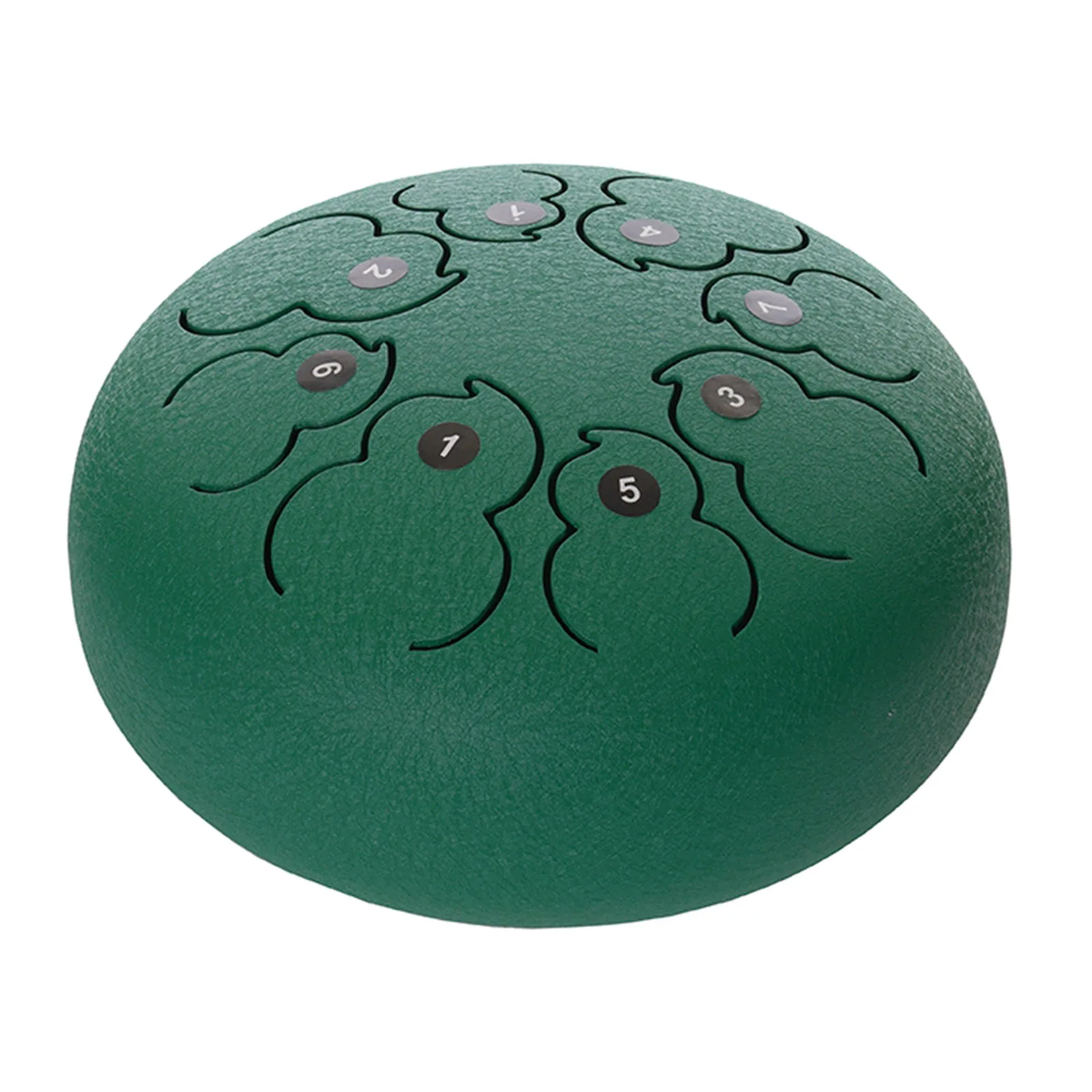 

Mini 8 Inch Steel Tongue Drum Handpan and Drumsticks Music Book Notes Stickers Gift for Boys Girls Green