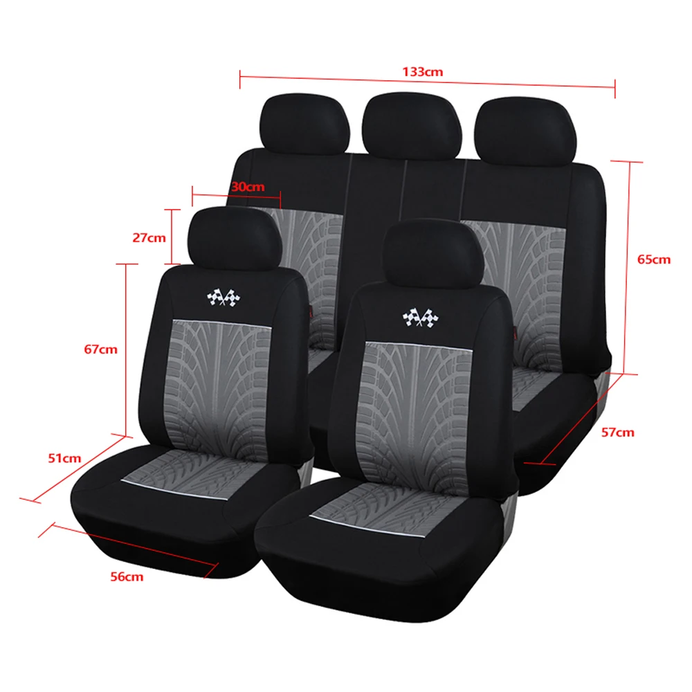 LUNDA новый стиль рельефный чехол из полиэстера для автомобильного сиденья