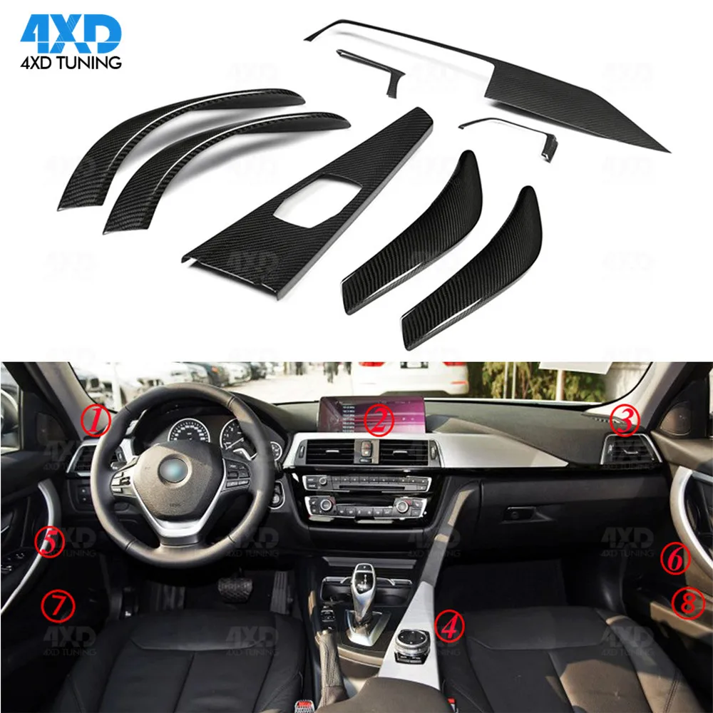F36 F33 внутренняя отделка из углеродного волокна для BMW F34 GT F30 F80 M3 F32 M4 F82 аксессуары