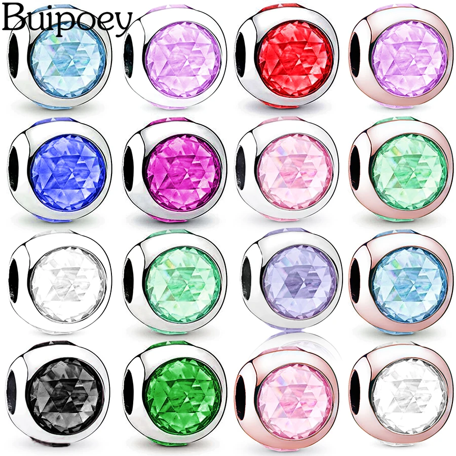 Buipoey 2 шт. подвески лаванда капли воды бисер подходит для оригинала Pandora браслет