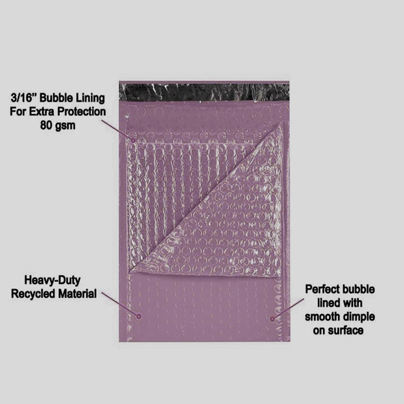

Rose Gold Bubble Envelope Waterproof Foil Bubble Mailer for Gift Packaging
