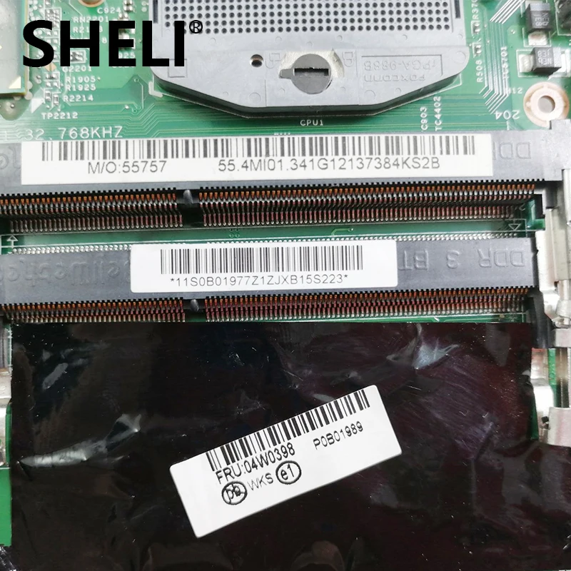 Материнская плата для ноутбука SHELI 04W0398 48 4mi04. 021 Lenovo Thinkpad Edge E520 DDR3 HM65 GMA HD 3000 |