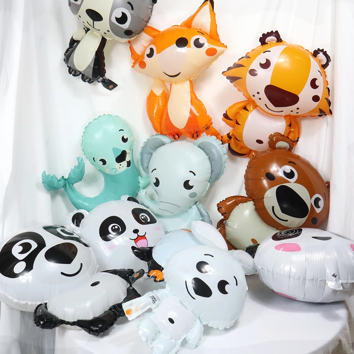 1 шт. декоративный Гелиевый шар в виде енота лисы панды кролика|Воздушные шары и