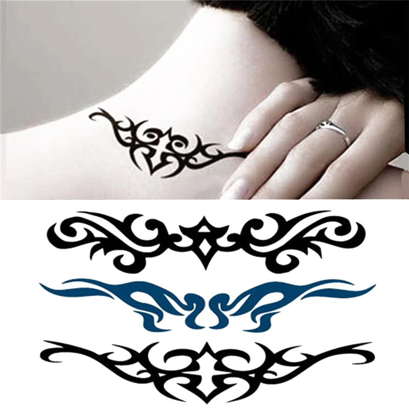 

1 Sheet Body Tattoo Temporary Waterproof Jewelry Totem tatto Decal Waist Art Tatoo Sticker Women Mens
