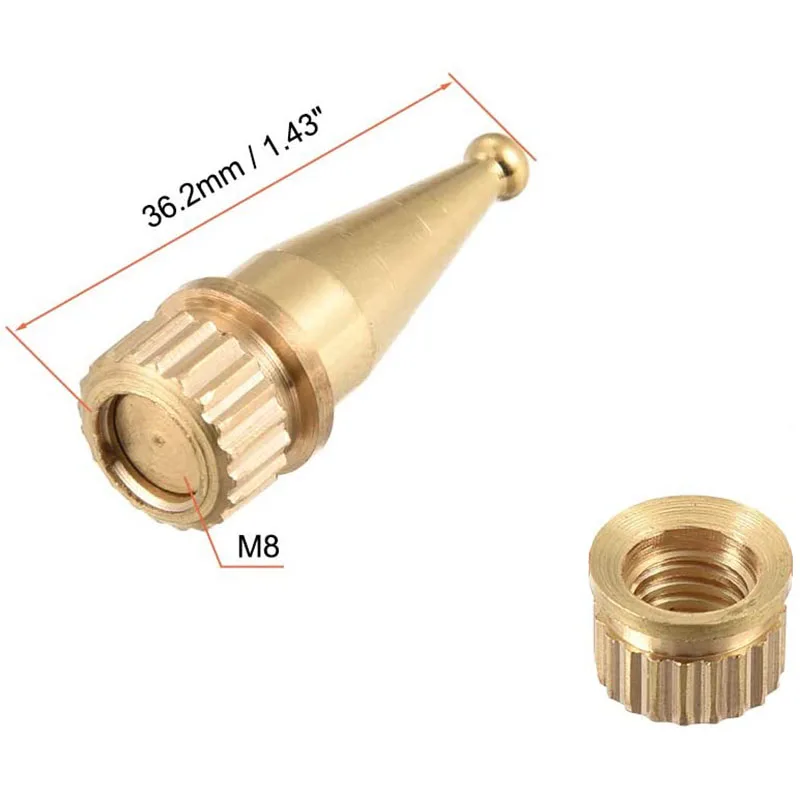 Speaker Spikes for Hi-Fi Feet Stands Copper M8 Thread 36.2mm(H) 4Pcs | Accessories