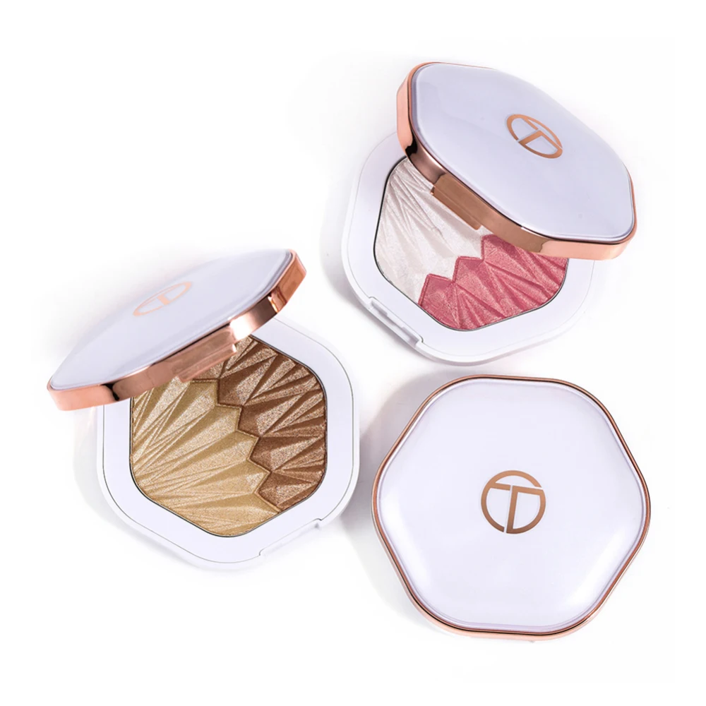 Палитра хайлайтеров 2 в 1 осветлитель для лица Мерцающая контурирующая оболочка