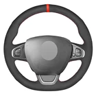 Черный замшевый чехол ручной работы для Renault Clio 4 (IV) Kaptur Captur 2016-2019