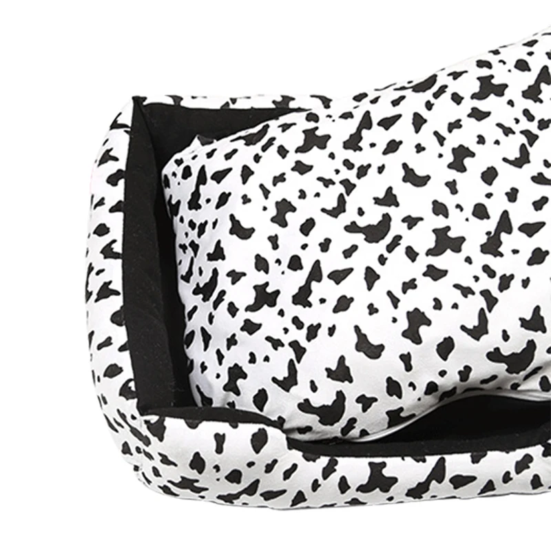 Коврик-кровать для собак мягкое удобное теплое съемное одеяло сна с коровьим