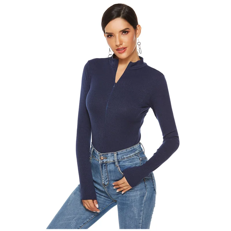 

Spring High Waist Jumpsuit Base Casual Triangle Jumpsuit Slim Knit Hot Women Jumpsuit Long Sleeve Women's Large Size Jumpsuit