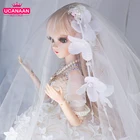 Кукла UCanaan 13 шарнирная в дворцовом стиле, 18 шарнирных кукол с Полный комплект одежды, свадебное платье, парик, обувь для макияжа, 60 см, SD кукла для девочек