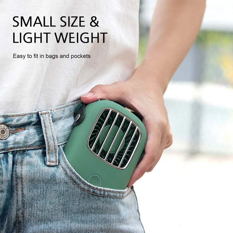 

Portable Mini Fan Rechargeable Handheld Fan USB Personal Battery Operated Neck Fans Hand-Free for Outdoor Household