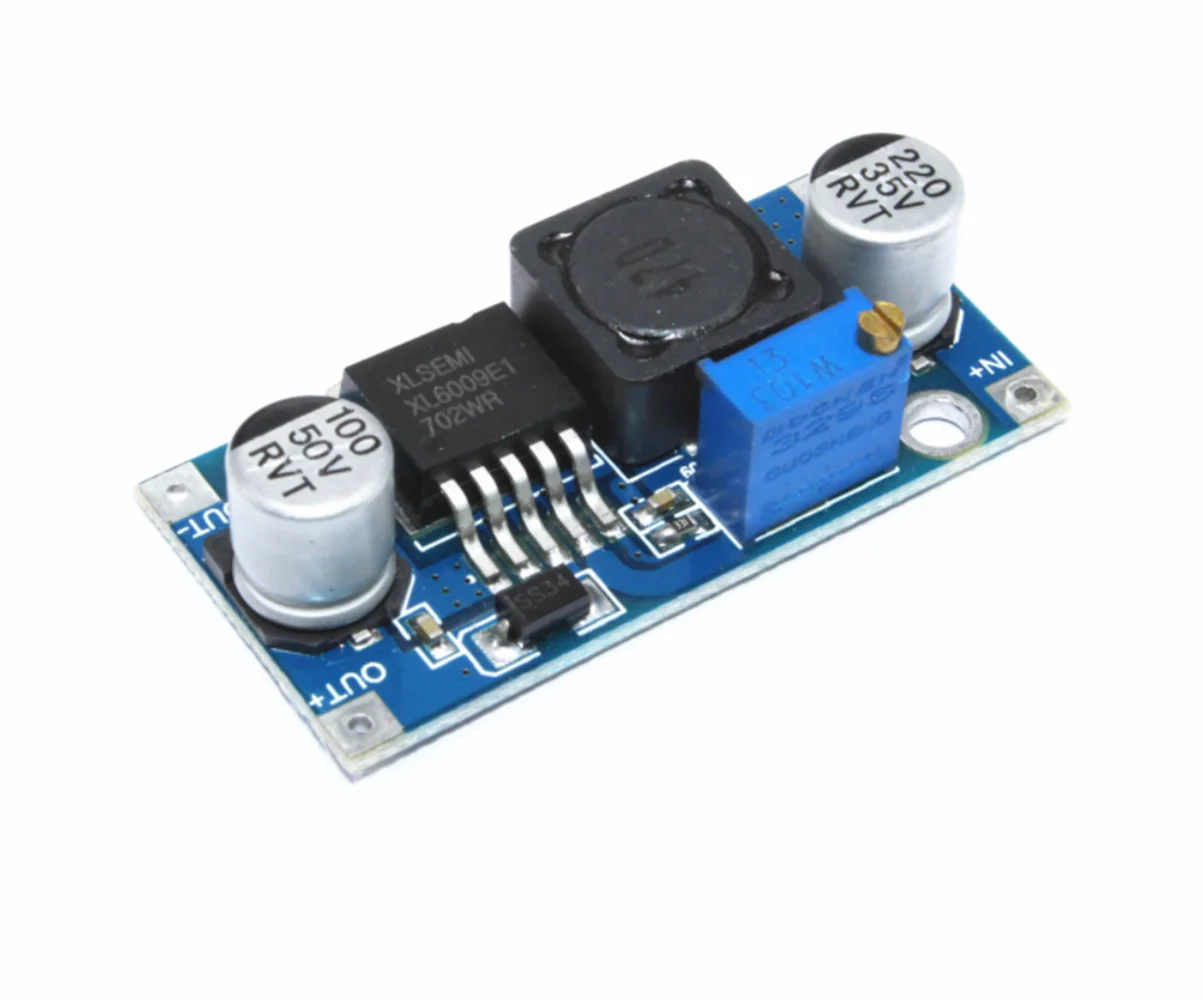 

5pcs XL6009 DC-DC Boost Module Power Module Output Adjustable Super LM2577 Voltage Stabilizer Module