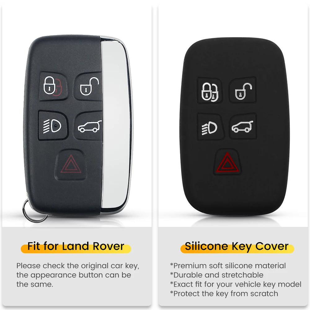 KEYYOU 5 кнопок для Ленд Ровер Дискавери 4 Freelander 3 Range Rover Sport Evoque Vogue в виде ракушки
