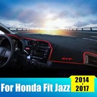 car dashboard avoid light pad instrument platform desk cover mats for honda fit jazz gk 2014 2015 2016 2017 2018 accessories