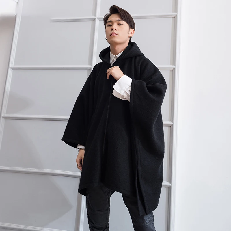 Женское длинное шерстяное пальто свободное Осень-зима | Мужская одежда