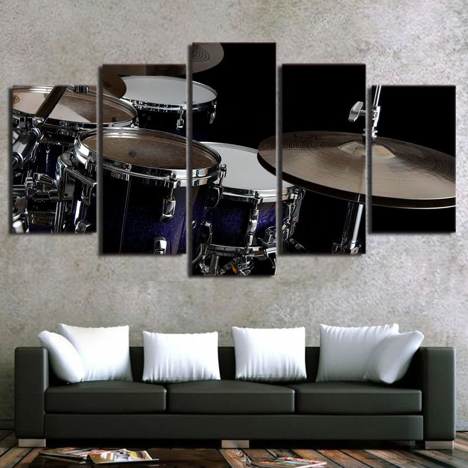 

Modern Guitar Piano Drum Instrument Music Wall Art Print Canvas Painting Nordic Posters and Prints Picture Home Decoretion Home
