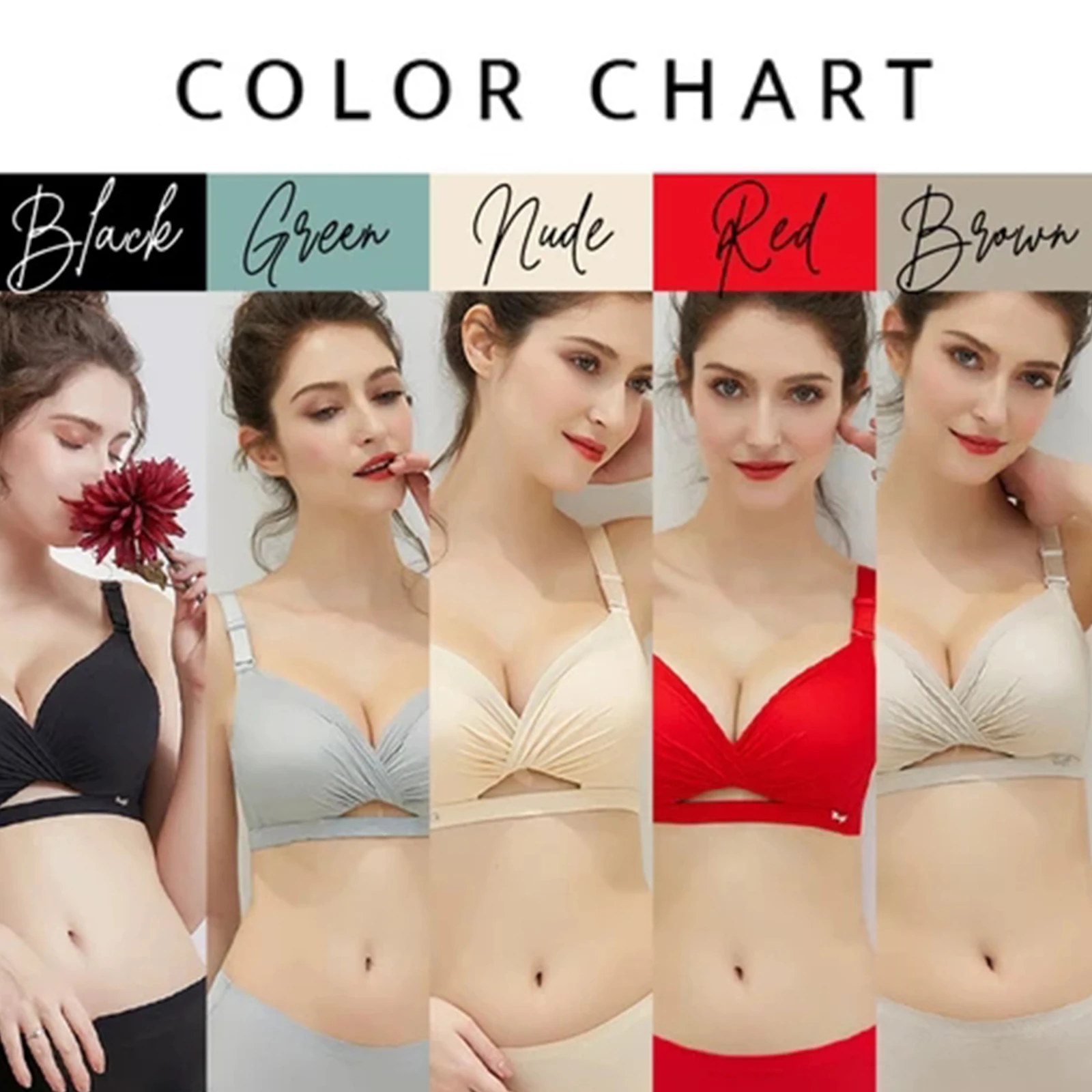 

Wholesale Wireless Bra Adjustable Gathering Bra Detachable Double Shoulder Strap Design X85
