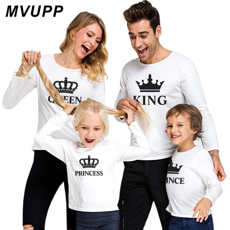Летняя женская одежда семейная для мамы и дочки хлопковая Осенняя футболка