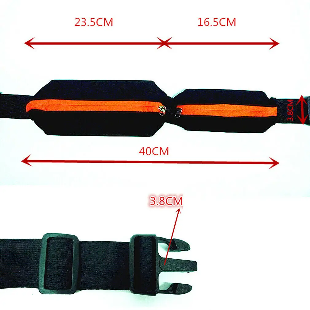 

Waterproof Waist Pack Sports Bag Running Waist Bag Pocket Jogging Cycling Bum Bag Outdoor Phone Anti-theft Pack Belt Bags