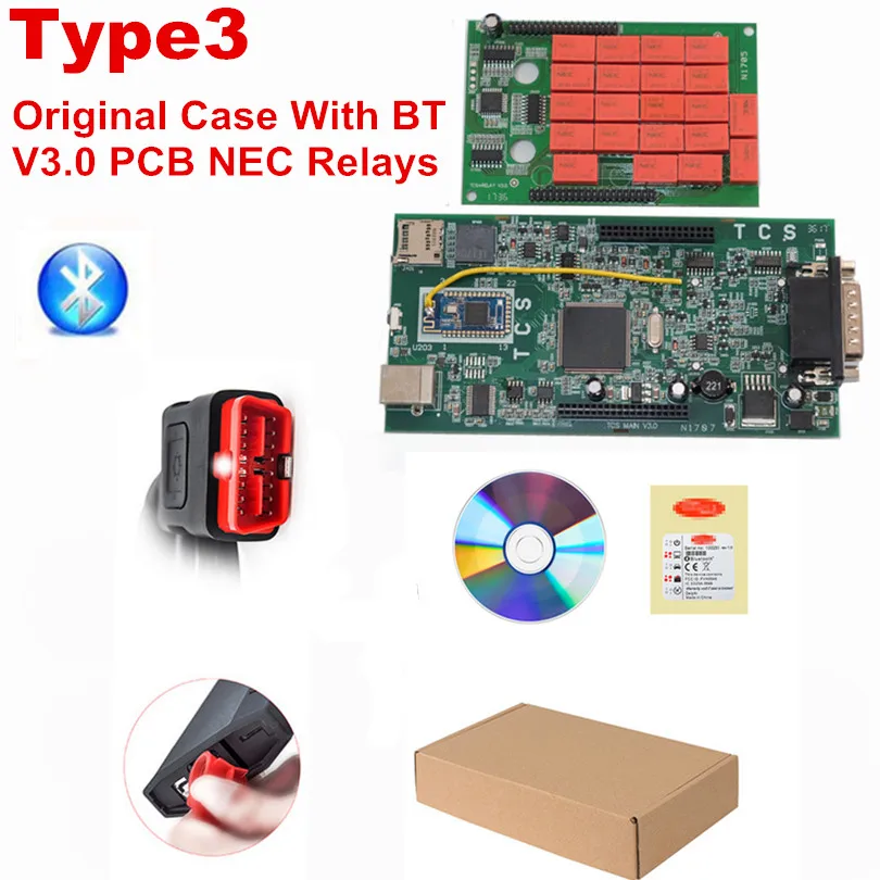Multidiag pro bluetooth TCS. R1+ keygen программное обеспечение multidiag pro АВТО OBDII сканер автомобили Грузовики Авто диагностический инструмент - Цвет: original case  bt