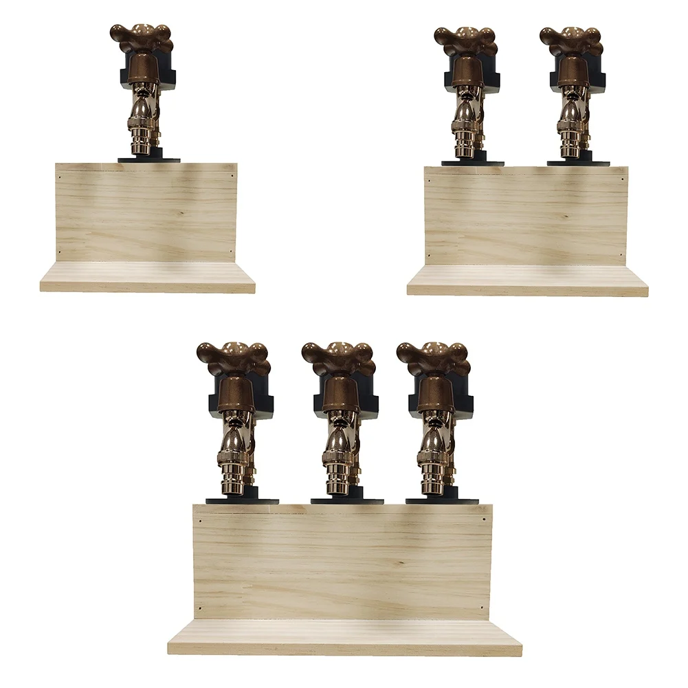 

Wooden Whisky Dispenser 1/2/3Station for Whiskey Cocktail Alcohol Drinking Station Beverage Wine Racks Father's Day Holiday Gift