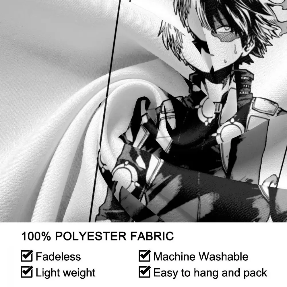 

Todoroki Shoto My Hero Academia Tapestry Wall Hanging Curtain Tapestries Polyester Picnic Blanket Vintage