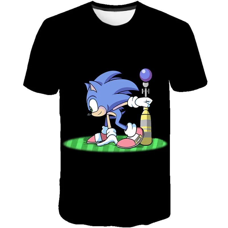 

Children Clothing Sonic T Shirt Breathable Kids Boys Clothes Kids Girls Tops Tees Summer Short Sleeve 3d Fashion Cartoon t Shirt
