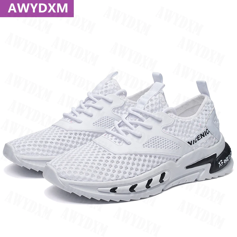 

Men Height Increasing Soled Summer Mesh Air Lace Up Shoes Man Male Hombre Walking Jogging Running Casual Sneakers Tennis Shoes