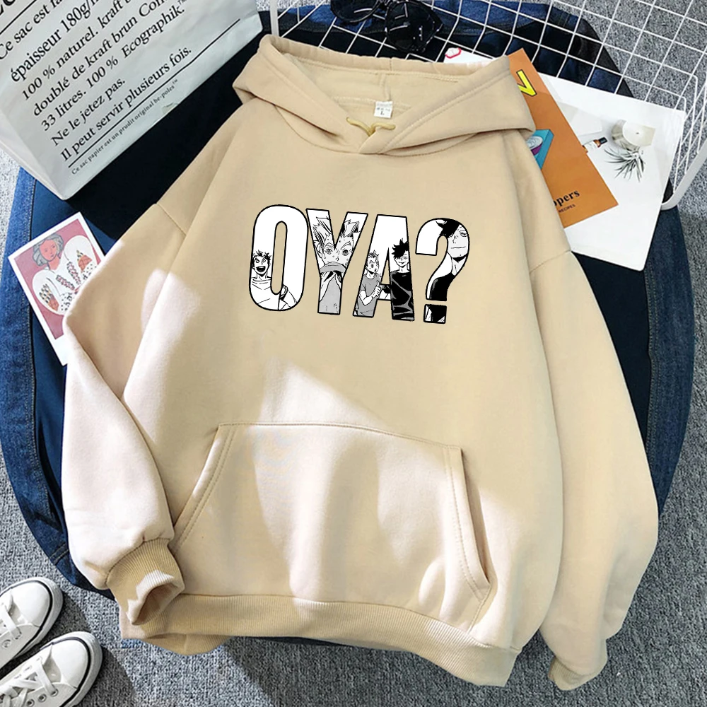 Толстовка Haikyuu Oya мужская с аниме забавная Повседневная Креативная одежда
